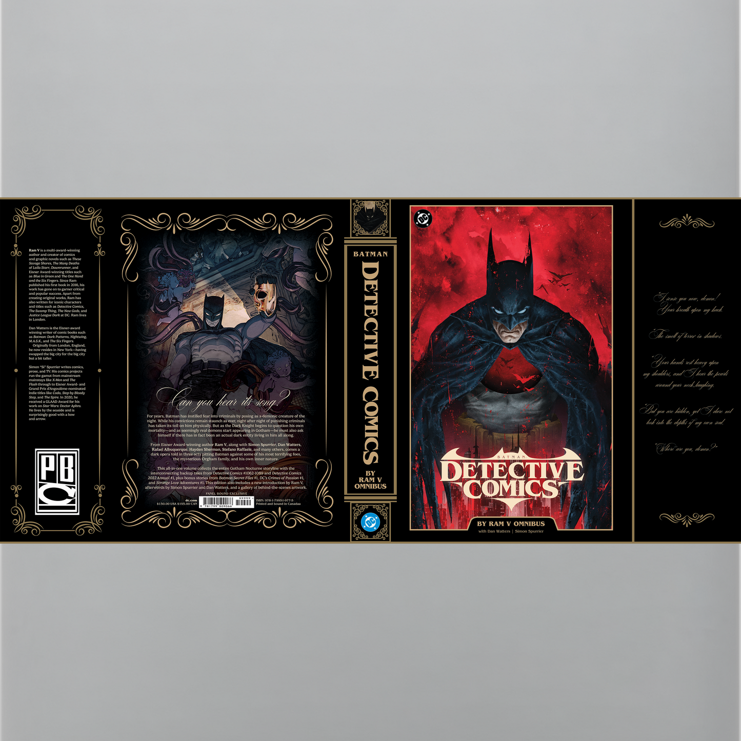 Batman: Detective Comics by Ram V Omnibus Panel Bound Comics Exclusive Variant Cover - On Sale Date: Sep 29, 2026