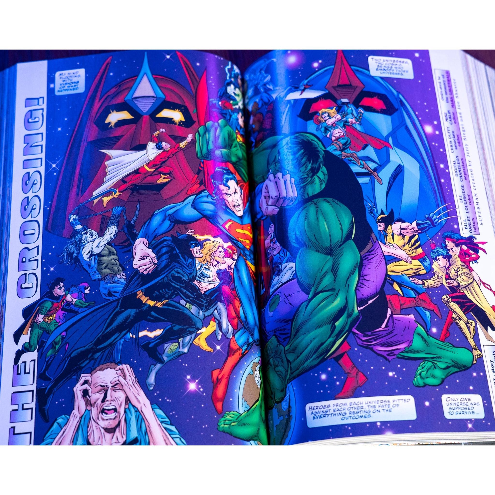 DC MARVEL THE AMALGAM AGE OMNIBUS HC DAVE GIBBONS CVR