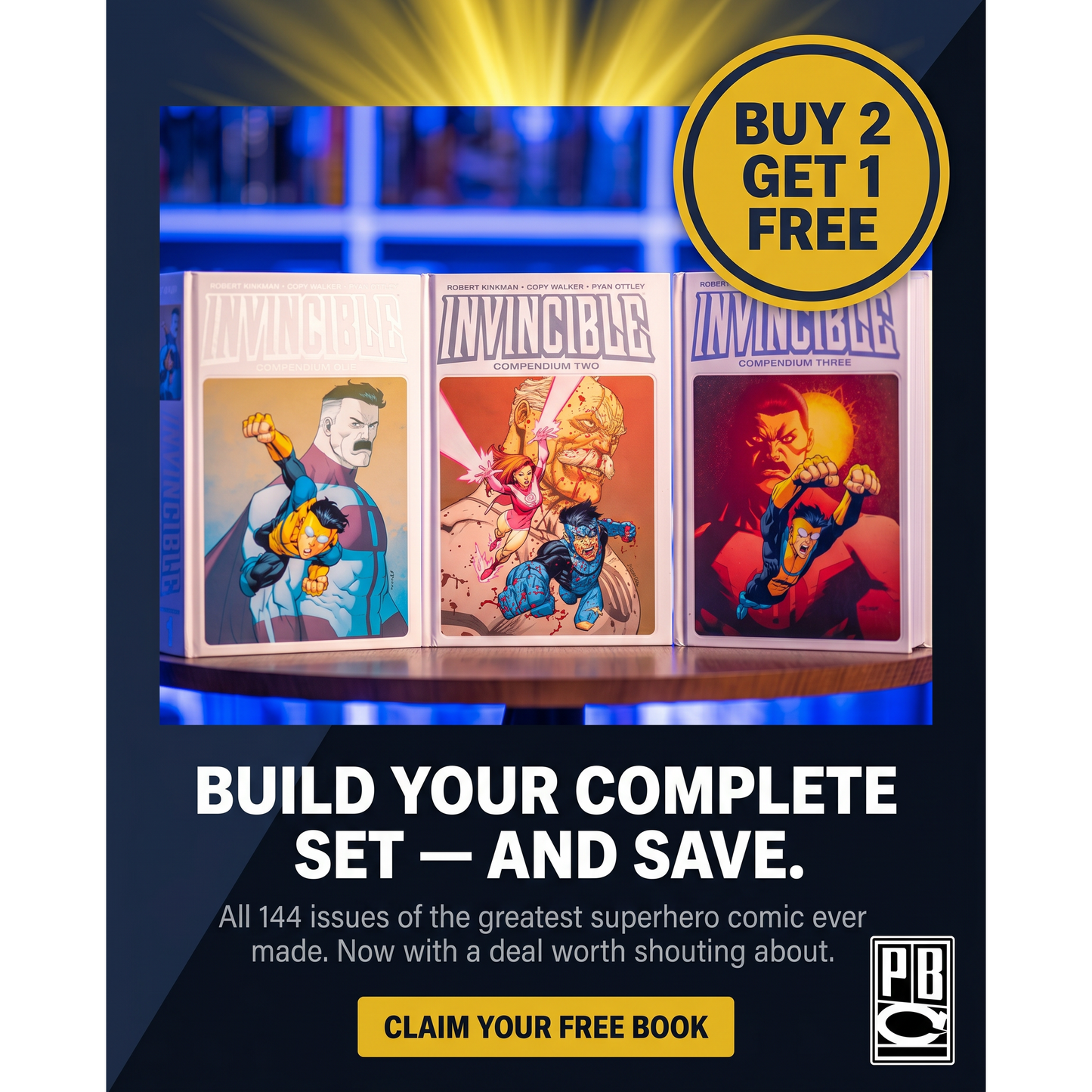 Invincible Hardcover Compendium Volume 1-3 Bundle